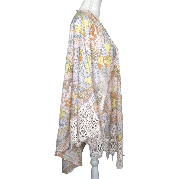 Victoria’s Secret Floral Lace Cotton Robe Medium - Picture 5 of 11